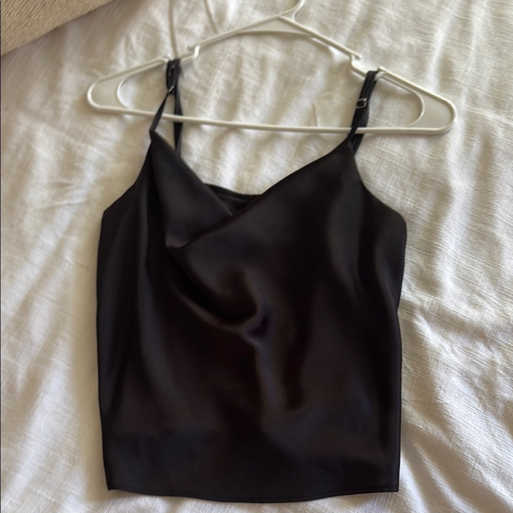 Forever 21 Black Fitted Camisole Top